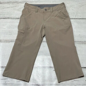 The North Face Pants Khaki Cropped Capris Pockets Size 2